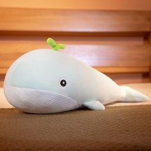 Lovely Blue Whale Plush Toys Cute Animals Big Shark Doll Soft Stuffed Fish Toy X - £18.07 GBP