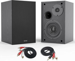 Bookshelf Speakers, BESTISAN 4 Inch Powered Bookshelf Speakers with Deep Bass, - £77.77 GBP