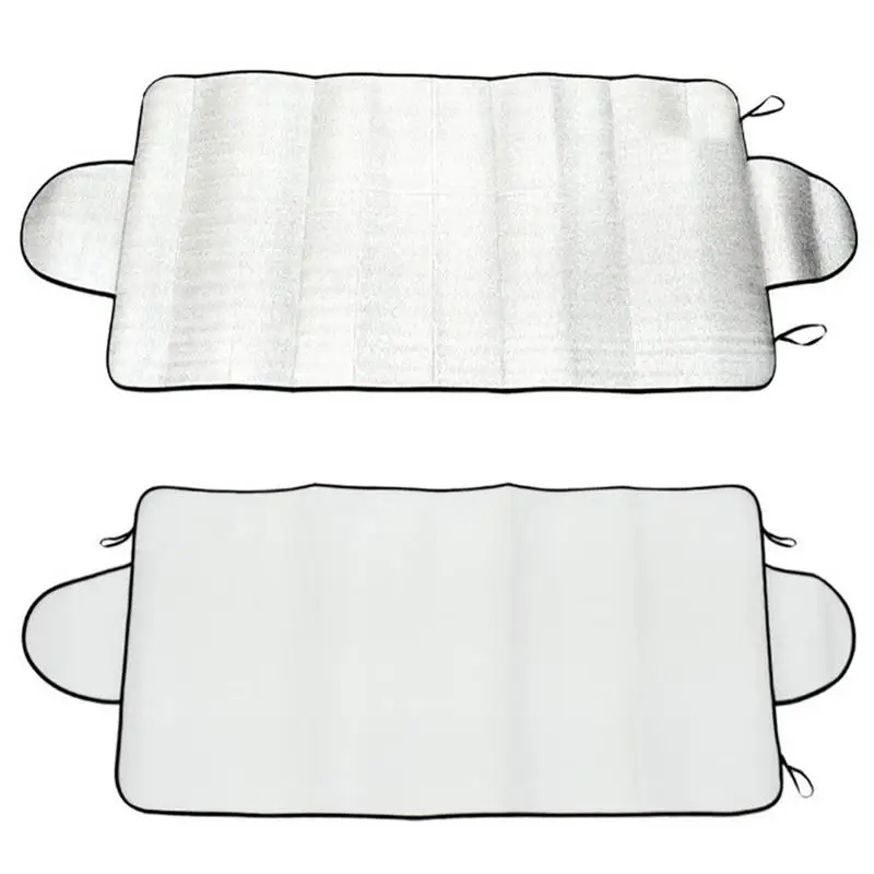Car Snow Cover Winter Windshield Sunshade - Universal Anti-Theft Design, Thick - £12.65 GBP