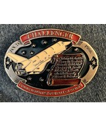 1986 VTG Challenger Commemorating Our Fallen Heroes Collectible Belt Buckle - $204.00 MXN