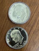 1 coin 40% Silver 1776-1976 S IKE EISENHOWER 1 Dollar Gem Cameo Proof in... - $43.99