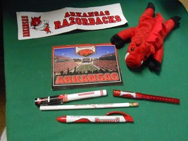 Great Collectible University Of Arkansas &quot;Fan Collection&quot; Beanie Baby,,Decal Etc - £7.09 GBP