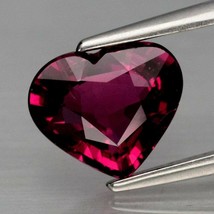 Heart Shaped Garnet. 1.15 cwt Untreated Rhodolite .Why Settle for Imitations? - £51.40 GBP