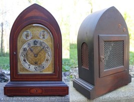 WESTMINSTER mantel clock ANTIQUE Kienzle Germany CHATHEDRAL large &amp; deep - $389.99
