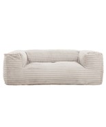 Beige Memory Foam Bean Bag Sofa Lounger Chair with Armrest - €484,72 EUR