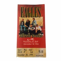 The Eagles with Jackson Browne 12/28/99 Las Vegas Concert Ticket Stub Ma... - $33.20