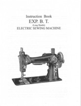 Exp. B.T. Electric Sewing Machine Instruction Book Hard Copy - $12.99