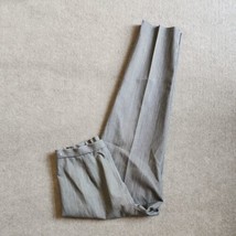 Pendleton 100% Wool Dress Pants Womens Size 10 Gray Striped Lined Side Zip - £24.92 GBP