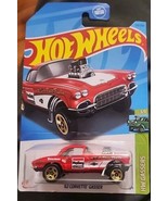 Hot Wheels HW Gassers ‘62 Corvette Gasser Red w/ Gold Spokes - $154.73 MXN