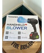 Vuquesen Cordless Leaf Blower Battery Powered Electric Leaf Blower 21v - $62.12 CAD