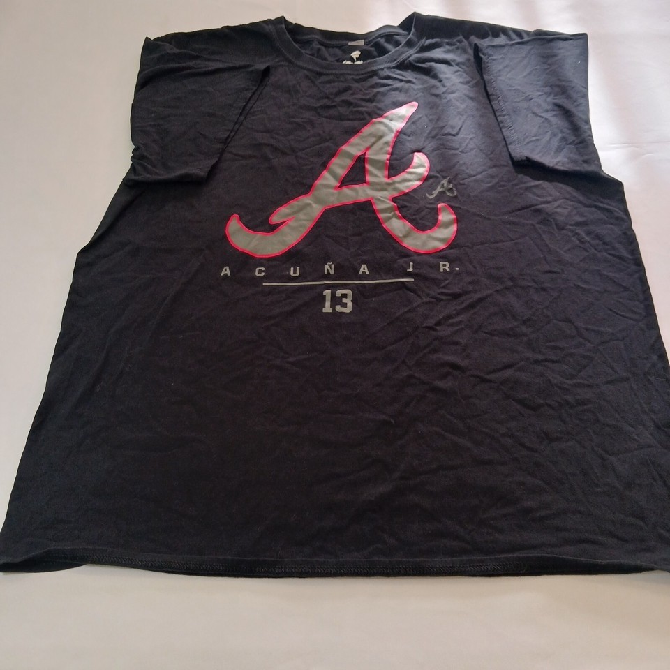 Fanatics Acuña Jr. #13 Men's Black Graphic T-Shirt Short Sleeve Size 2XL Item image 6