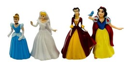 Disney Princess Figures Cinderella Snow White Belle Cake Topper 2 inch Lot of 4 - £11.18 GBP