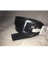 MICHAEL KORS Black Belt With Silver Tone Buckle SZ XL NEW - $48.12 CAD