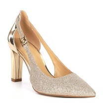 New Michael Kors Women&#39;s Emily Flex Glitter Pump Champagne Size 7M - $118.79
