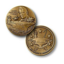 Uss Dwight D. Eisenhower CVN-69 1.75&quot; Navy Challenge Coin - £31.85 GBP