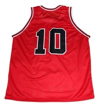 Sakuragi Hanamichi #10 Shohoku Slam Dunk New Men Basketball Jersey Red Any Size image 5