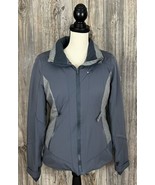 Spyder Women&#39;s Ski Jacket Size 6 Grey, Zip Pockets, NO HOOD! - £21.02 GBP