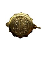 St Christopher SOS Talisman Charm Pendant Gold Plated Token - $320.77 MXN