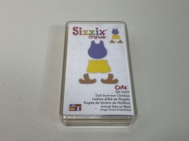 Sizzix Doll Summer Clothes Original Medium Yellow Die Provo Craft Scrapbooking  - £6.19 GBP
