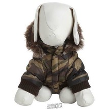 Pet Life Dog Coat with Removable Camouflage Large 18&quot;-20&quot; - £22.44 GBP