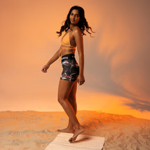 Yoga Shorts By Vincente, Model Iansa Vesta Feat P.R. D&#39;orlando&#39;s ART- Handmade - £50.36 GBP