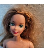 Nude Barbie Doll Irish Long Red Hair Green Eyes Superstar Face Doll w Bl... - £14.35 GBP