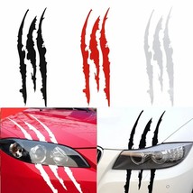 2Pcs Car Stickers Vinyl Claw Marks Decals for Men,Car Light Eyebrow Graphics - £7.14 GBP