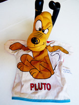 VTG 1960&#39;s Walt Disney Productions Pluto Dog Hand Puppet Vinyl Head 11&quot; Japan - £19.35 GBP