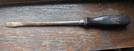 Vintage Snap On SSD8 - 8&quot; Long Flat Tip Blade Black Hard Handle Screwdri... - $20.32 CAD