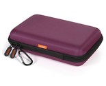 Deep Purple Carrying Case - Hard Storage Case Electronics Organizer Tech... - $34.19