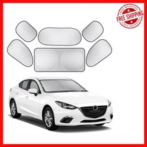 Universal Fit Auto Sun Shade Set for Cars, SUVs &amp; Vans - Full Sun Protec... - $19.39