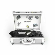 NEW Victrola The Canvas Bluetooth Suitcase Record Player with Built-In Speakers - £40.69 GBP