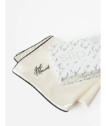 Slip Just Married 2 Silk Queen Size Pillowcases white &amp; black trim Gift ... - $134.99