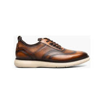 Stacy Adams Edgewood Wingtip Elastic Lace Up Sneakers Cognac 25690-221 image 4