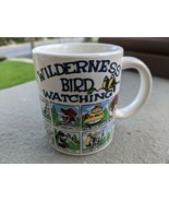 Bird Watching Party Mug Black Coffee Cup Yellowstone National Park  - £11.64 GBP