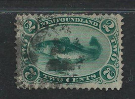 Canada Newfoundland 1865-94 Fine Used Stamp Scott # 24 &quot;Codfish &quot; - £6.82 GBP