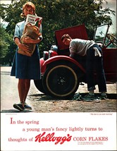 Kellogg&#39;s Corn Flakes Young Man Fancy Turns to Girls 1964 Vintage Print ... - $25.05