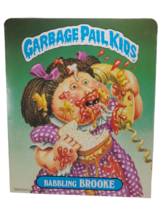 Vintage GPK Garbage Pail Kids Pat Splat &amp; Babbling Brooke Pocket Folder 1986 NOS - £10.50 GBP