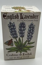 Crabtree &amp; Evelyn English Lavender Tudor Country Soap Net wt 85 g / 3 oz - £9.78 GBP
