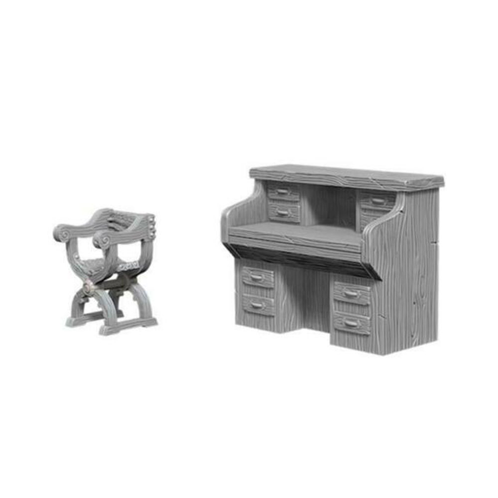 Primary image for WizKids Deep Cuts Unpainted Miniatures Desk & Chair