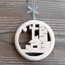 Wooden Village Ornament - £21.27 GBP