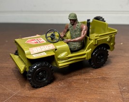 Mattel HEROES IN ACTION 1974 Rescue Corps Figure And Jeep - $40.00
