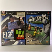 High Heat Major League Baseball 2003 &amp; Hot Shots Golf 3 Sony PlayStation 2 Lot - £6.91 GBP