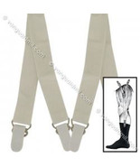 Vanguard  Y Style White Shirt Holders/Shirt Stays/garters attach to sock - $160.95 MXN