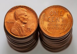 1946-S 1C Lincoln Cent Original Roll in Choice to Gem BU Condition, Red ... - £199.51 GBP