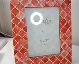 World Traveler Red Moorish Tile Frame ECCOLO 5x7&quot; photo picture Moroccan... - $31.00