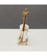 Swarovski Violin With Stand Crystal Memories Figurine Vintage Retired  - $56.12 CAD