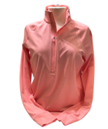 Under Armour Cold Gear Long Sleeve Top Women XL Coral Hi-Lo Hem Back Stripe - $28.71