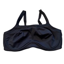 Soma Sport Max Support Underwire Bra 40DD Adjustable Straps Black Polyes... - $30.72