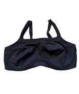 Soma Sport Max Support Underwire Bra 40DD Adjustable Straps Black Polyes... - $41.83 CAD